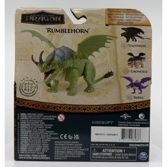 2025 How To Train Your Dragon Live Action Movie RUMBLEHORN 9" Figure NEW Read - Picture 3 of 5